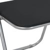 vidaXL Klappstuhl 8 pcs Schwarz und Grau 48 x 43,5 x 81 cm Kunstleder