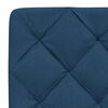 vidaXL Bett mit Matratze Blau 140x190 cm Stoff