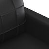 vidaXL 2-Sitzer-Sofa Schwarz 140 cm Kunstleder