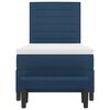 vidaXL Boxspringbett mit Kopfteil Blau 90 x 190 cm Stoff