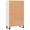 vidaXL Highboard Wei&szlig; 69,5x31x115 cm Holzwerkstoff