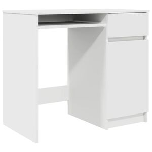 vidaXL Schreibtisch Wei&szlig; 86x49x76 cm Holzwerkstoff