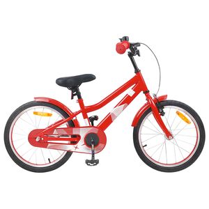 vidaXL Kinderfahrrad 18 Zoll f&uuml;r 5-7 Jahre alt Rot