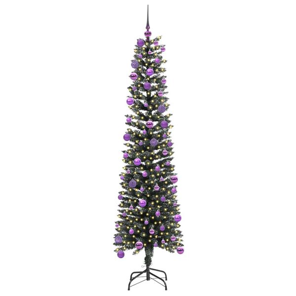 vidaXL K&uuml;nstlicher Weihnachtsbaum mit 300 LEDs mit St&auml;nder Gr&uuml;n 180 cm
