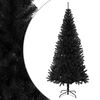 vidaXL K&uuml;nstlicher Weihnachtsbaum mit St&auml;nder Schwarz 210 cm PVC
