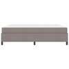vidaXL Boxspringbett mit Matratze Taupe 200 x 200 cm Stoff