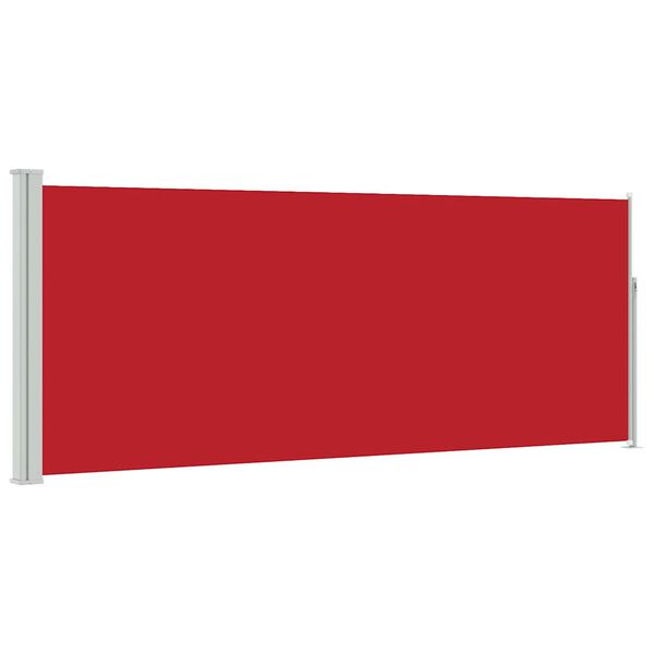 vidaXL Ausziehbare Seitenmarkise 120x300 cm Rot