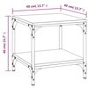 vidaXL Beistelltische 2 Stk. Sonoma-Eiche 40x40x40 cm Holzwerkstoff