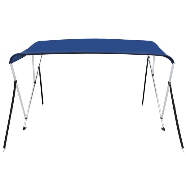 vidaXL 3-Bow Bimini Top Blau 183x196x137 cm