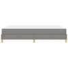 vidaXL Boxspringbett mit Matratze Taupe 140 x 190 cm Stoff
