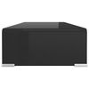 vidaXL TV-Tisch/Bildschirmerhöhung Glas Schwarz 70x30x13 cm