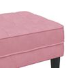 vidaXL Bank mit Kissen Rosa 113 x 57 x 39 cm Samt