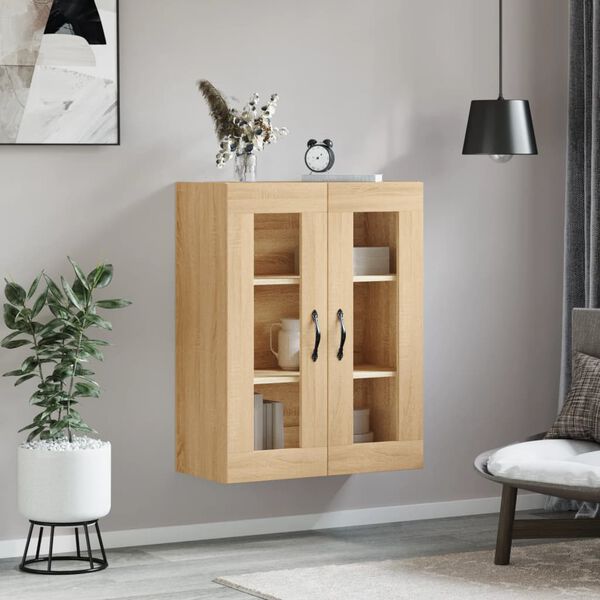 vidaXL Wandschrank Sonoma-Eiche 69,5x34x90 cm Holzwerkstoff