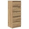 vidaXL Sideboard mit Schubladen Artisan-Eiche 37,5x35x99 cm