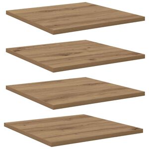 vidaXL Regalbrett 4 pcs Braun 40 x 40 x 1,5 cm Holzwerkstoff