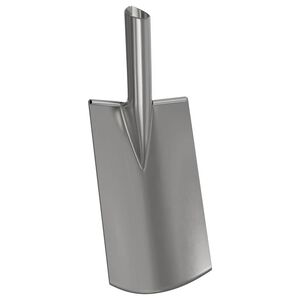 vidaXL Schaufelkopf Silber 43 x 17 cm Pulverbeschichteter Stahl