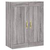 vidaXL Highboard Grau Sonoma 69,5x34x180 cm Holzwerkstoff