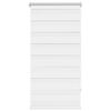 vidaXL Zebra-Rollo 60,9 x 120 cm, Stoffbreite 56,7 cm, Wei&szlig;