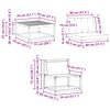 vidaXL Outdoor-Sofagarnitur mit Kissen 8 pcs Natur und Beige