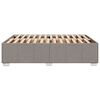 vidaXL Bettgestell ohne Matratze Taupe 140x190 cm Stoff