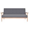 vidaXL Sofa-Set 2-tlg. Stoff Dunkelgrau