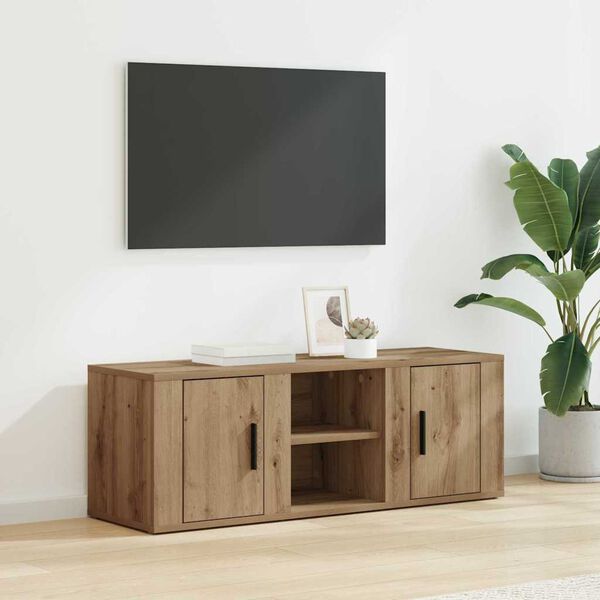 vidaXL TV-Schr&auml;nk Artisan-Eiche 100 x 31,5 x 35 cm Holzwerkstoff