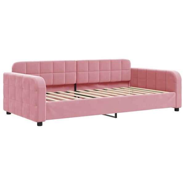 vidaXL Tagesbett Rosa 90x200 cm Samt