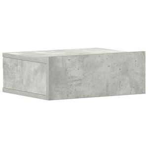 vidaXL H&auml;ngender Nachttisch Betongrau 40x30x15 cm Holzwerkstoff
