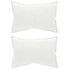 vidaXL Kopfkissen 2 pcs 60 x 80 cm Australische Wolle Wei&szlig;