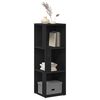 vidaXL Eckregale Schwarz Eichen-Optik 33 x 33 x 100 cm Holzwerkstoff