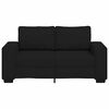 vidaXL 2-Sitzer-Sofa Schwarz 120 cm Stoff
