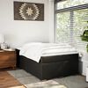 vidaXL Boxspringbett mit Matratze Schwarz 120x190 cm Kunstleder