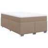 vidaXL Boxspringbett Matratze Cappuccino-Braun 120x200cm Kunstleder