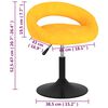 vidaXL Barhocker Senfgelb Samt