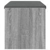 vidaXL Flurbank mit Kissen Graues Sonoma 83 x 38 x 40 cm