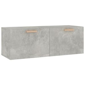 vidaXL Wandschrank Betongrau 100x36,5x35 cm Holzwerkstoff