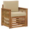 vidaXL Outdoor Mittelsofa Natur
