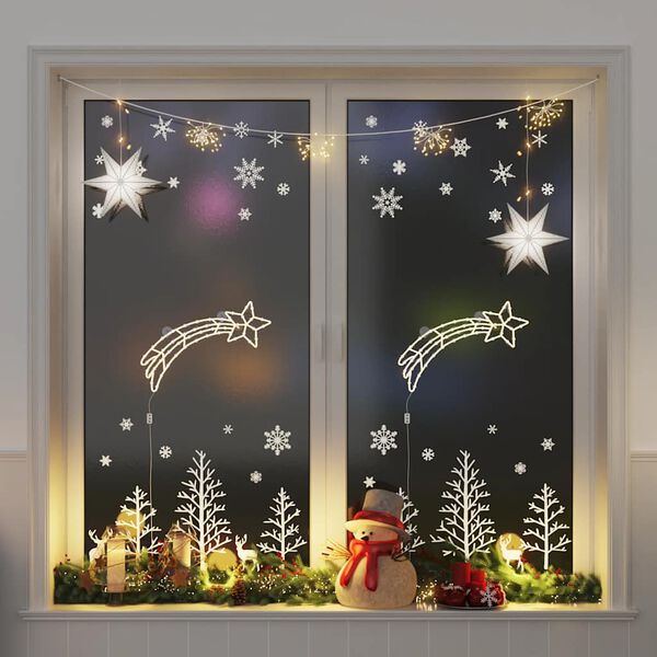 vidaXL Weihnachtsbeleuchtung Sternschnuppen-Silhouette 2 Stk. 50 LEDs