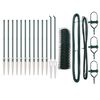 vidaXL Sechseckzaun mit Pfosten 25 x 0,6 m PVC-beschichteter Stahl