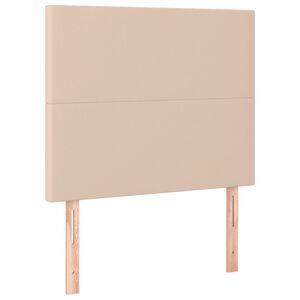 vidaXL Kopfteil Cappuccino 90x5x118/128 cm Kunstleder