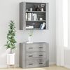 vidaXL Highboard Grau Sonoma Holzwerkstoff