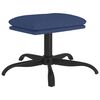vidaXL Fu&szlig;hocker Blau 60x60x36 cm Stoff