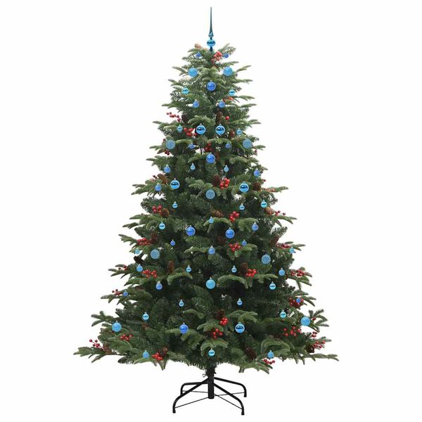 vidaXL K&uuml;nstlicher Weihnachtsbaum mit 300 LEDs mit St&auml;nder Gr&uuml;n 240 cm