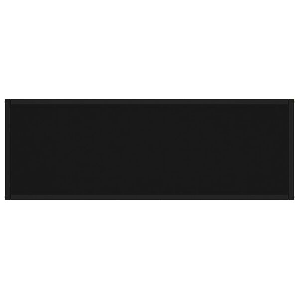 vidaXL Konsolentisch Schwarz 100x35x75 cm Hartglas