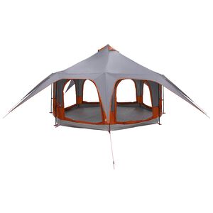 vidaXL Familienzelt 5 Personen Grau und Orange