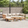 vidaXL Gartensofa-set 4 pcs Braun und Creme