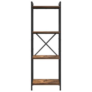 vidaXL B&uuml;cherregal 40 x 30 x 119 cm Holzwerkstoff Ger&auml;ucherte Eiche