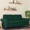 vidaXL 2-Sitzer-Sofa Dunkelgrün 140 cm Samt