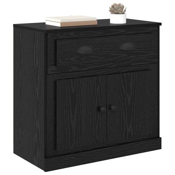 vidaXL Highboard Schwarz Eichen-Optik 70 x 35,5 x 67,5 cm
