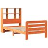 vidaXL Massivholzbett ohne Matratze Wachsbraun 90x190 cm Kiefernholz
